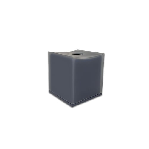 Essentials Collection Boutique Tissue Box Cover, Smoke